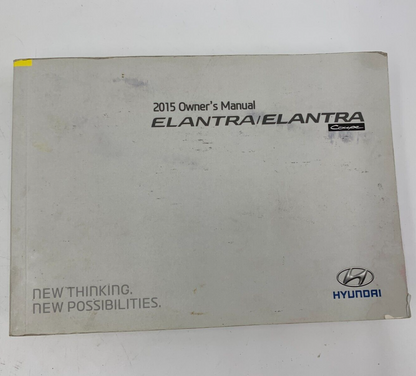 2015 Hyundai Elantra Elantra Coupe Owners Manual OEM D01B26025