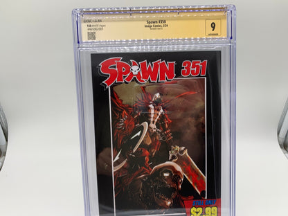 Spawn #350 CGC 9.8 JSA McFarlane Retailer Thank You Cover Signed by McFarlane