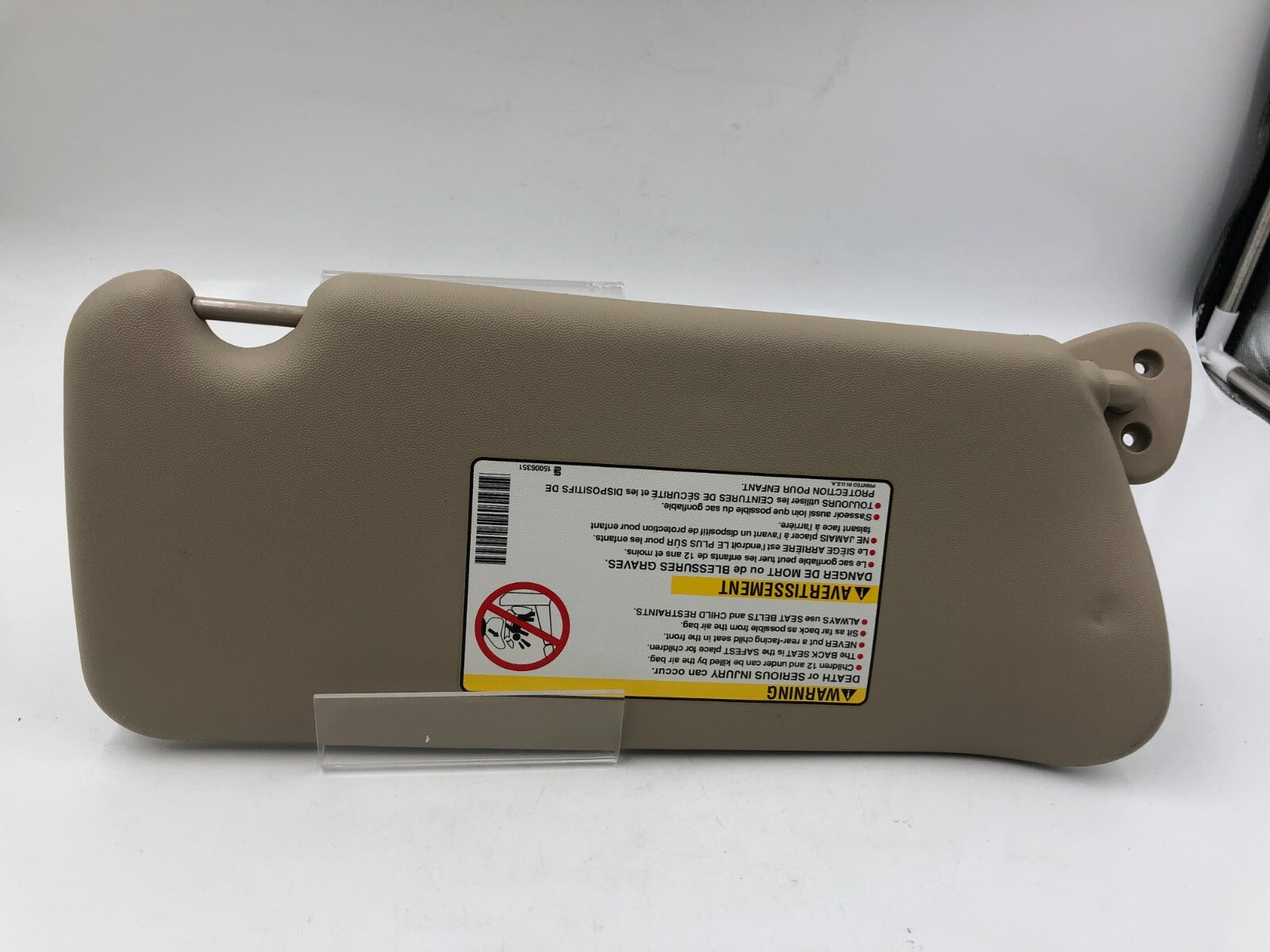 2003-2007 Cadillac CTS Driver Sun Visor Gray OEM E02B27022