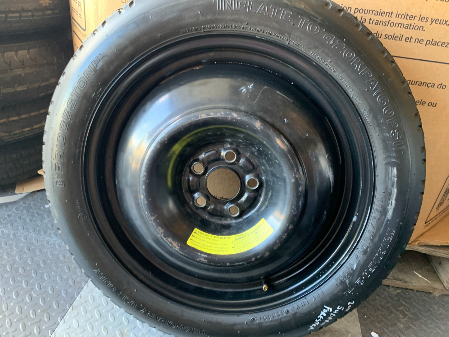 2009-2013 Subaru Forester 17" Spare Tire with Jack Kit Compact Donut T155/70D17