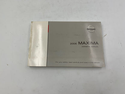 2006 Nissan Maxima Owners Manual Set with Case OEM B02B38083