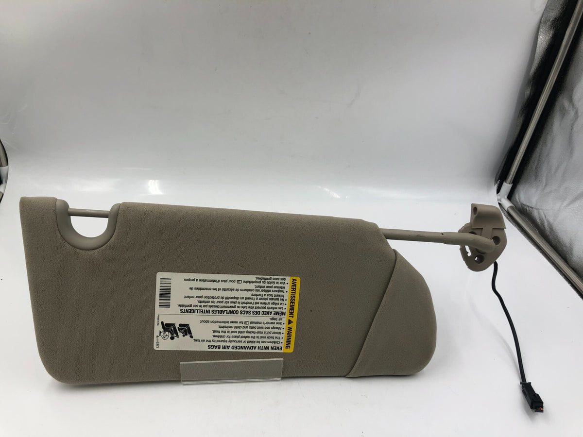 2006-2007 Cadillac DTS Driver Sun Visor Beige Illuminated OEM B02B03025