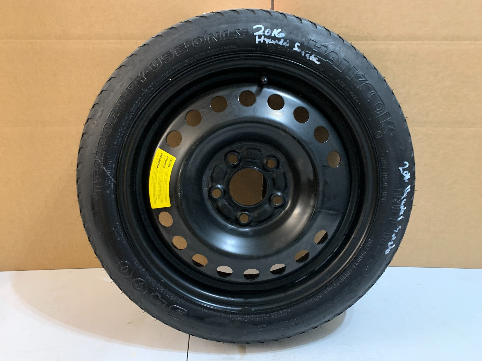 2015-2020 Hyundai Sonata 16" Spare Tire Wheel Compact Donut T125/80D16