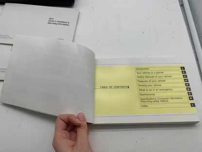 2013 Hyundai Sonata Owners Manual Set with Case OEM R01B23010