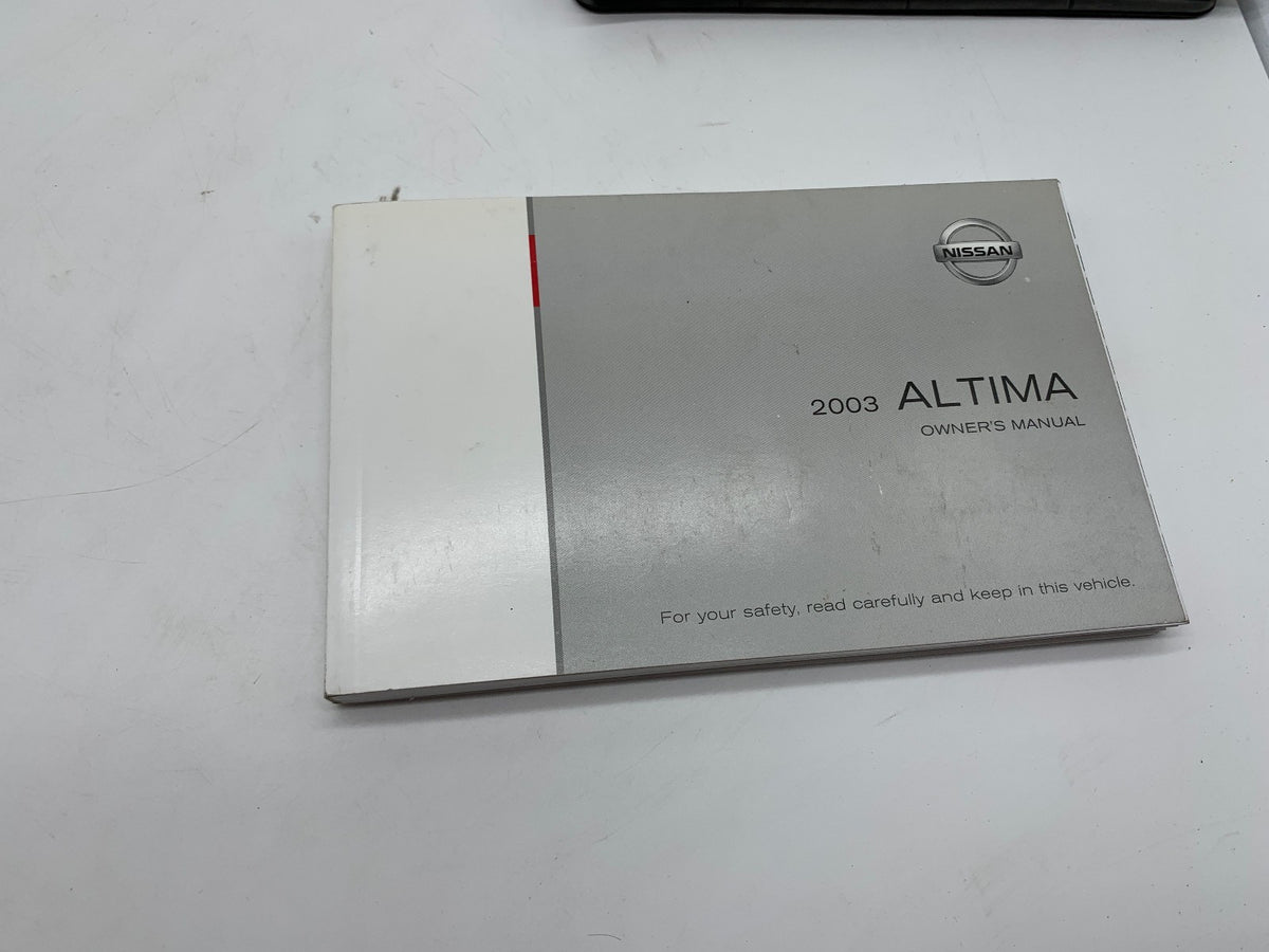 2003 Nissan Altima Owners Manual Set with Case OEM R01B37028