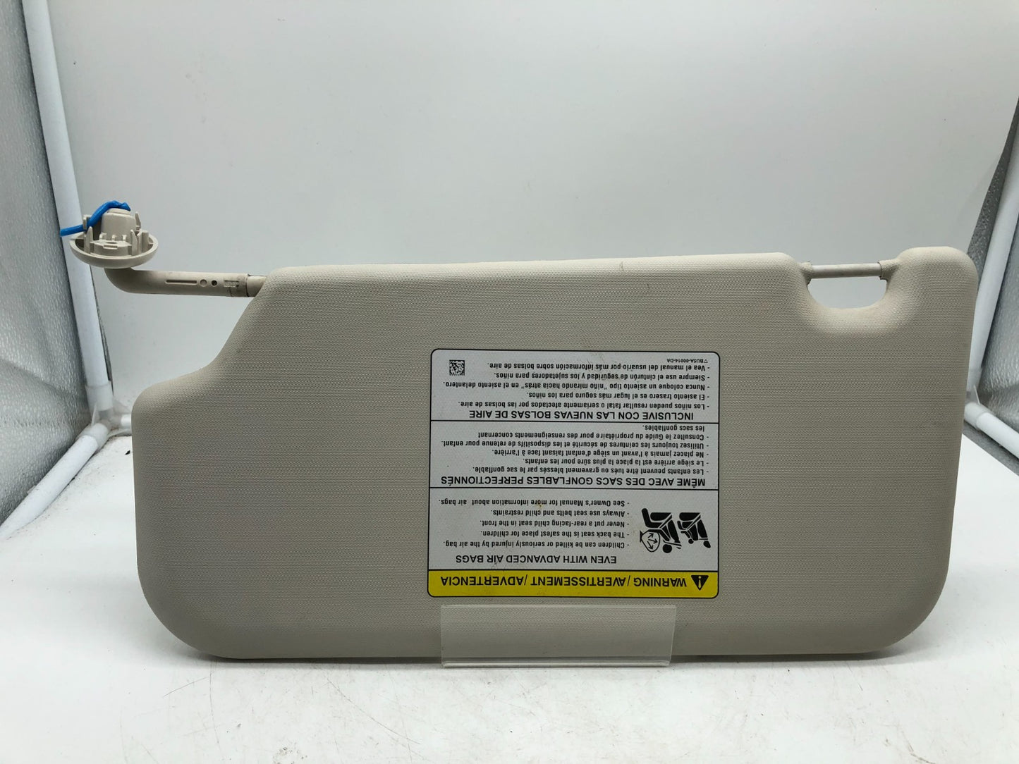 2012-2013 Ford Focus Passenger Sun Visor Ivory OEM A02B10006