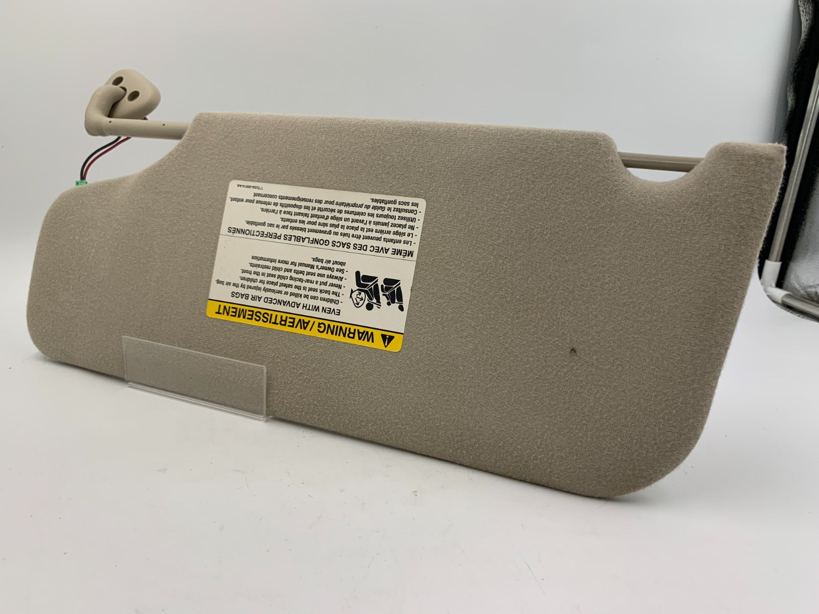2008-2009 Ford Taurus X Passenger Sun Visor Gray Illuminated OEM B03B44006