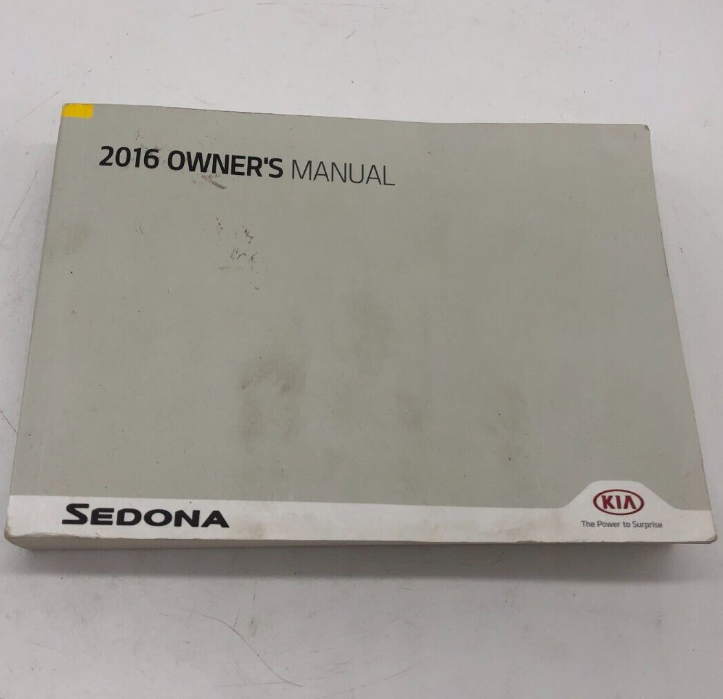 2016 Kia Sedona Owners Manual OEM A02B33005