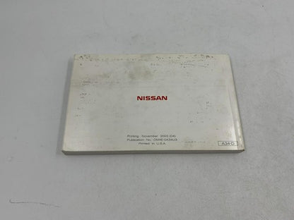2004 Nissan Maxima Owners Manual Set with Case OEM R01B09006