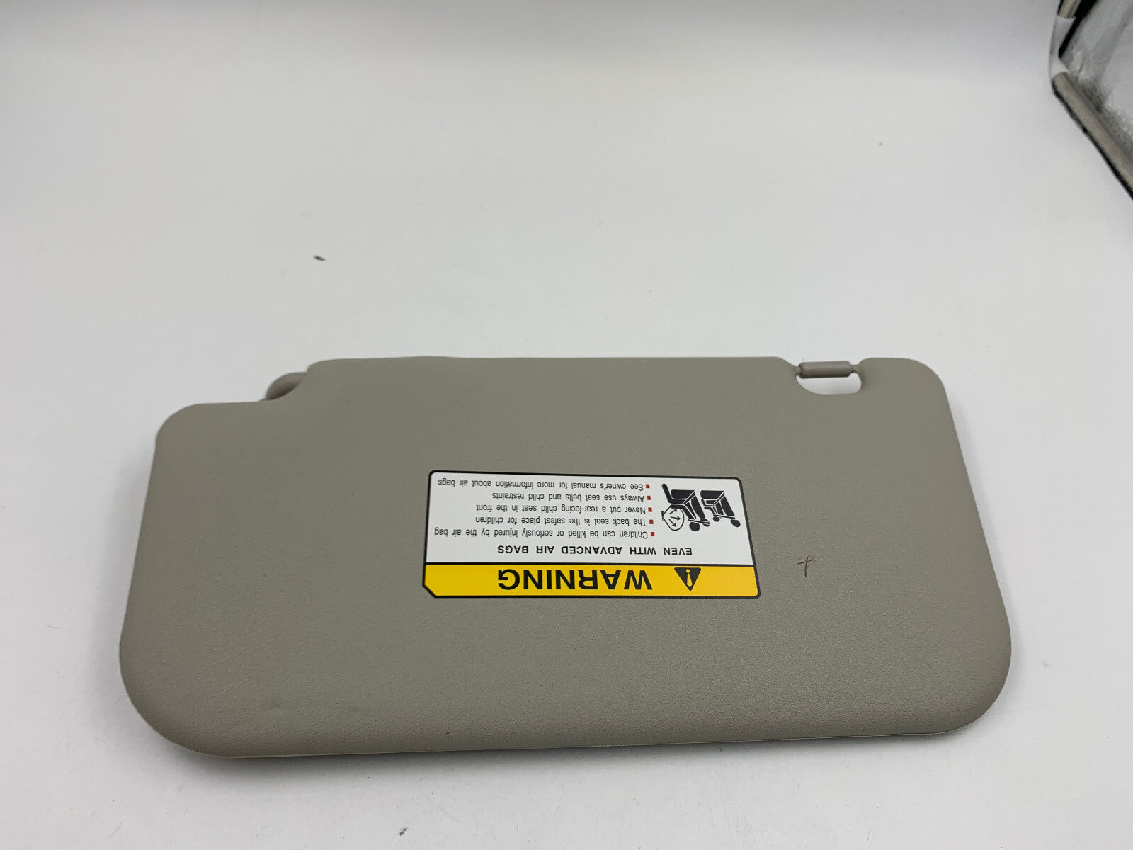 2014-2019 Mitsubishi Mirage Passenger Sun Visor Gray OEM D04B29010