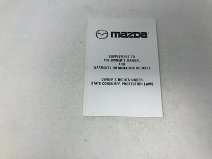 2005 Mazda 3 Owners Manual Warranty Guide Set with Case OEM E03B53056