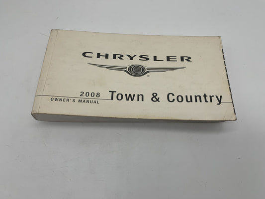 2008 Chrysler Town & Country Owners Manual OEM A02B44058
