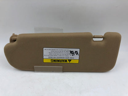 2011-2015 Hyundai Sonata Passenger Sun Visor Brown OEM D04B05006