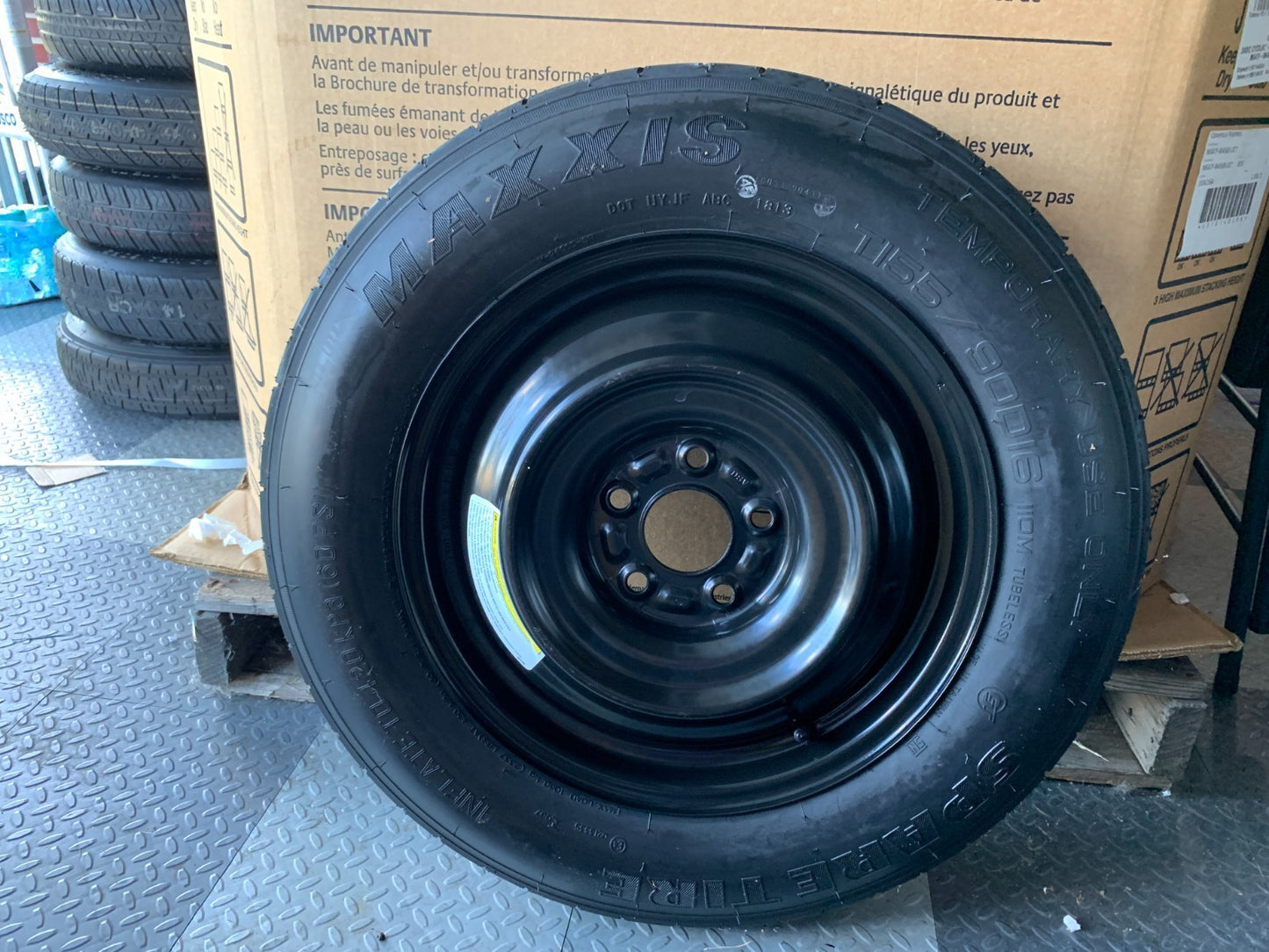 2010-2020 Nissan Rogue 16" Spare Tire Wheel Compact Donut T155/90D16 Maxxis