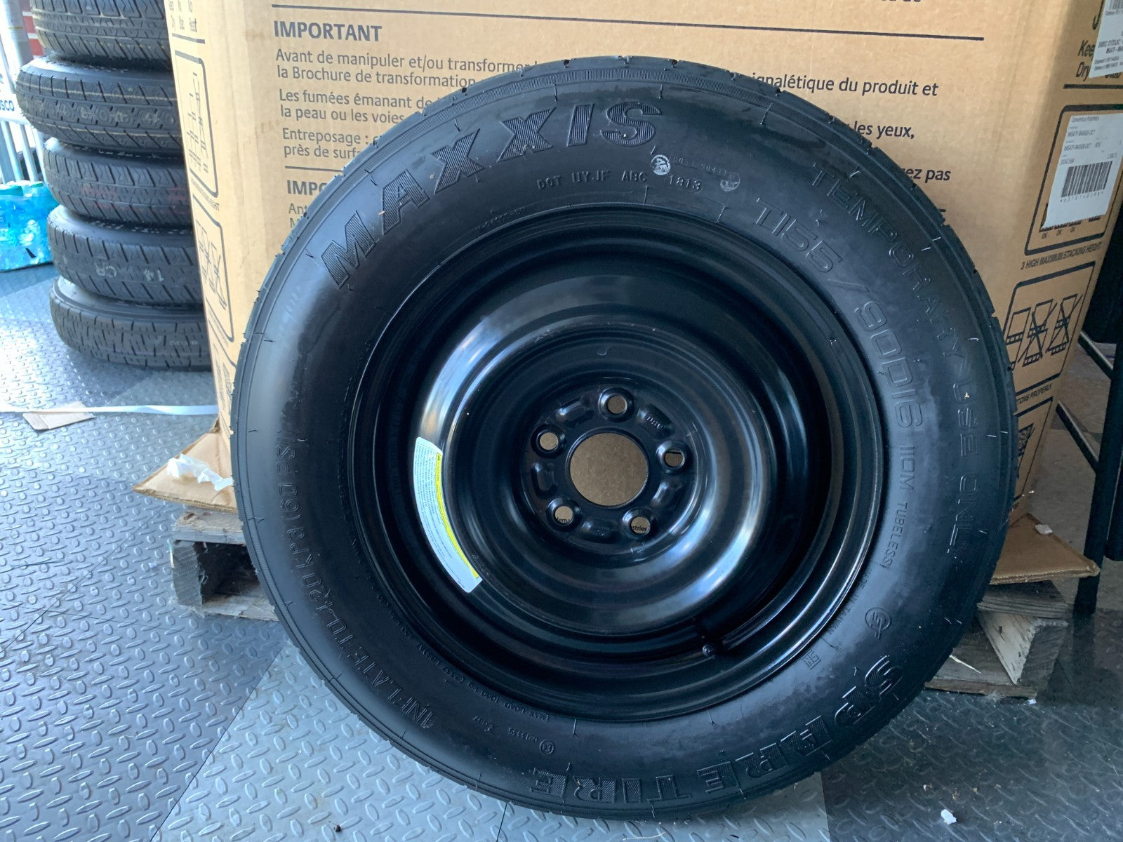 2010-2020 Nissan Rogue 16" Spare Tire Wheel Compact Donut T155/90D16 Maxxis