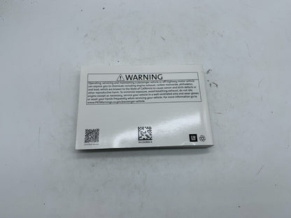 2020 Chevrolet Silverado 1500 Owners Manual OEM B01B16003