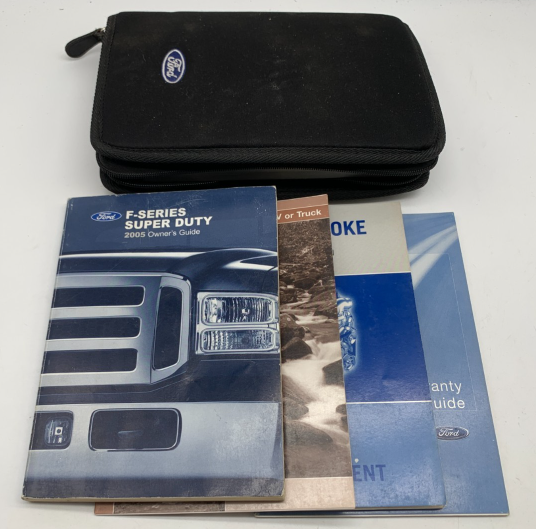 2005 Ford F-Series Super Duty Owners Manual Set with Case OEM A04B28007