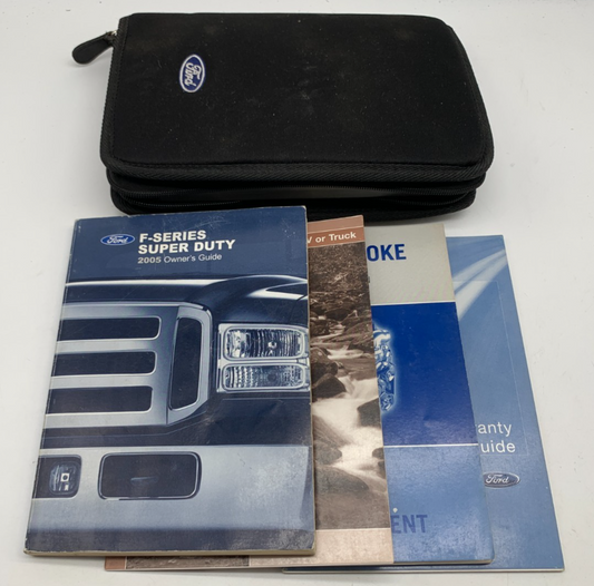 2005 Ford F-Series Super Duty Owners Manual Set with Case OEM A04B28007