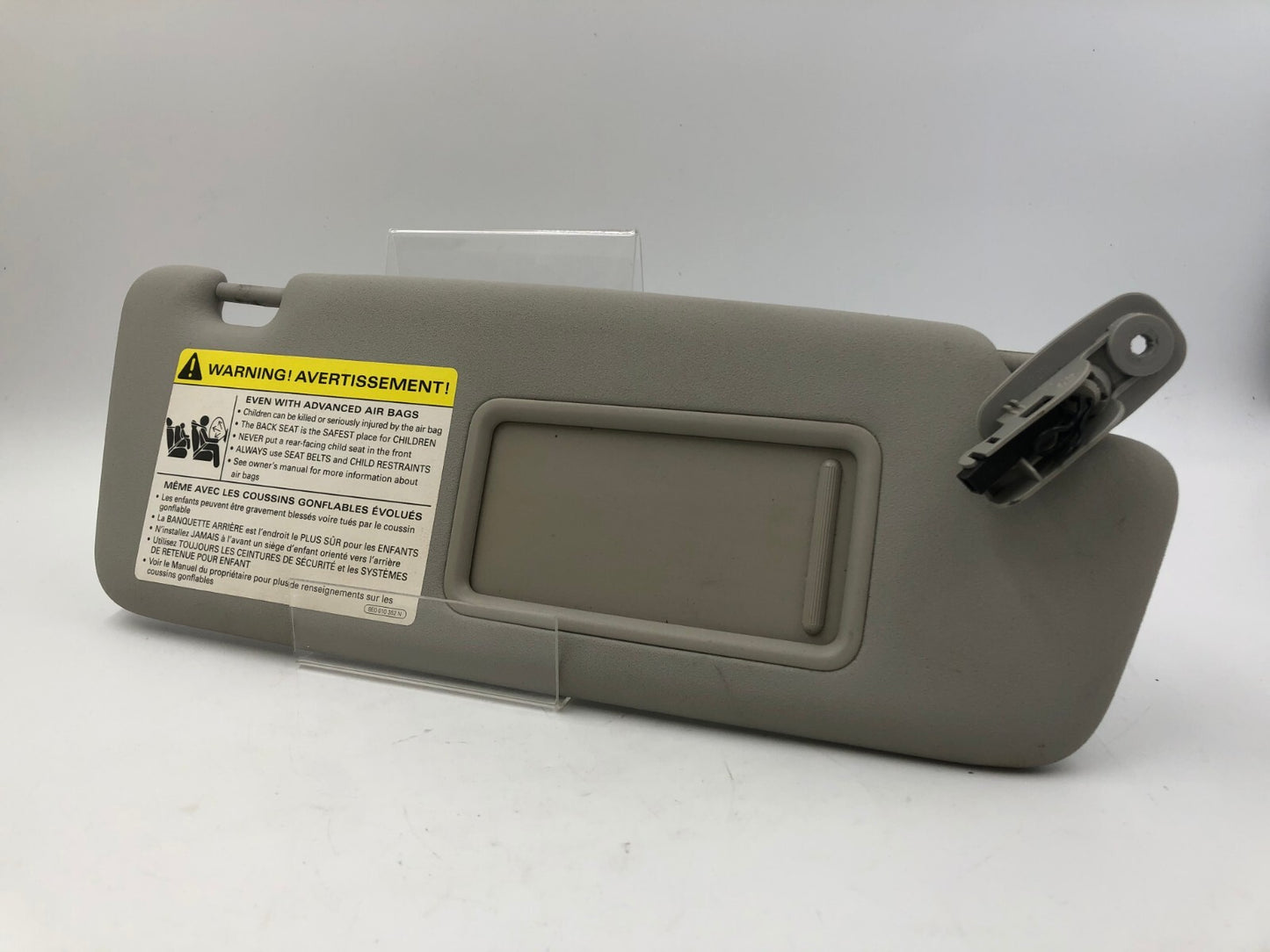 2002-2008 Audi A4 Sedan Passenger Sun Visor Gray Illuminated OEM B03B15097