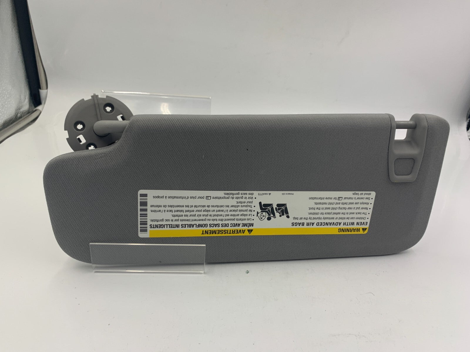 2016-2021 Chevrolet Malibu Passenger Sun Visor Gray OEM C01B37064