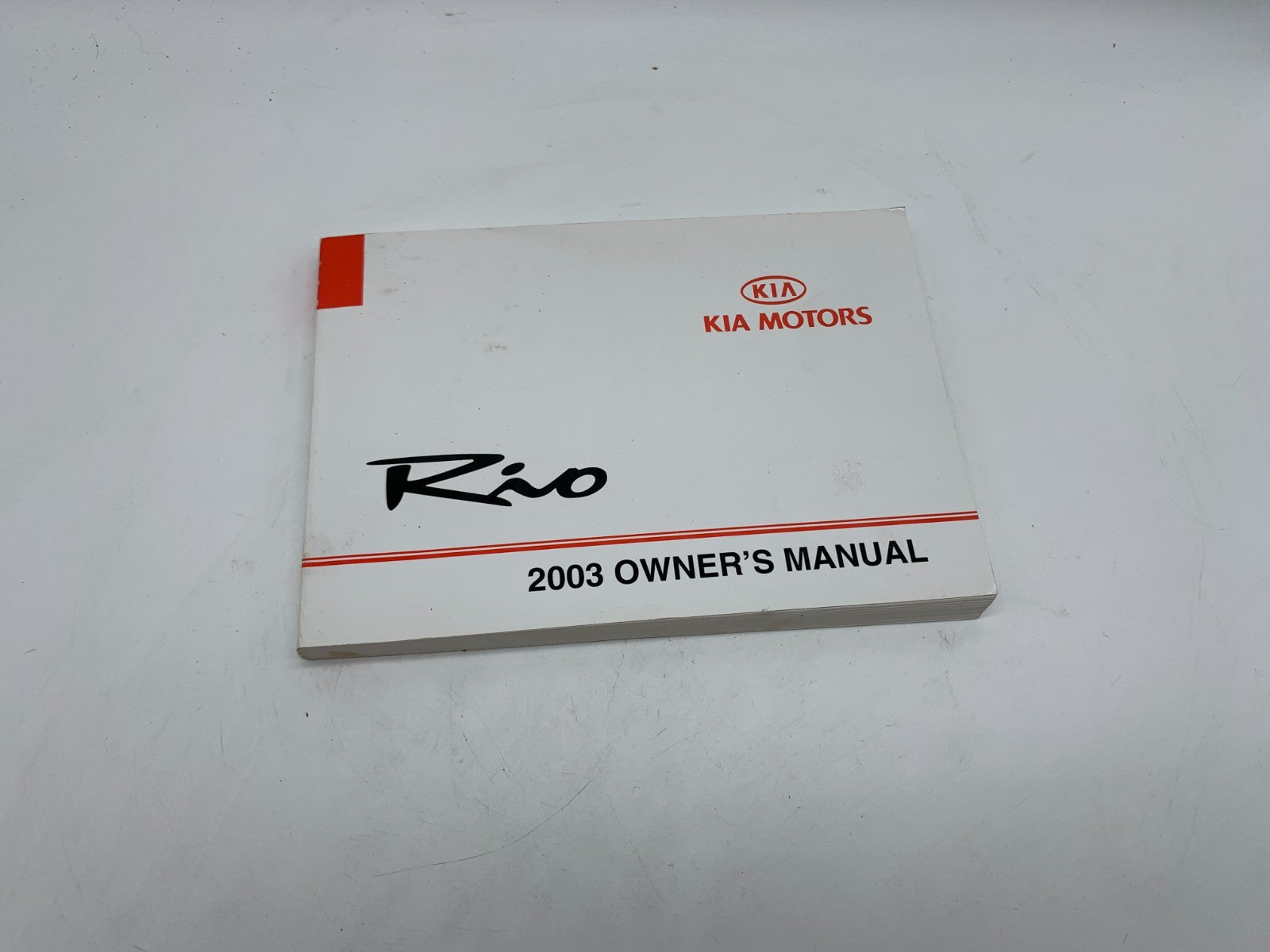 2003 Kia Rio Owners Manual OEM C03B66003