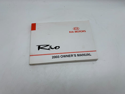 2003 Kia Rio Owners Manual OEM C03B66003