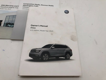 2019 Volkswagen Atlas Owners Manual Set with Case OEM C02B46006