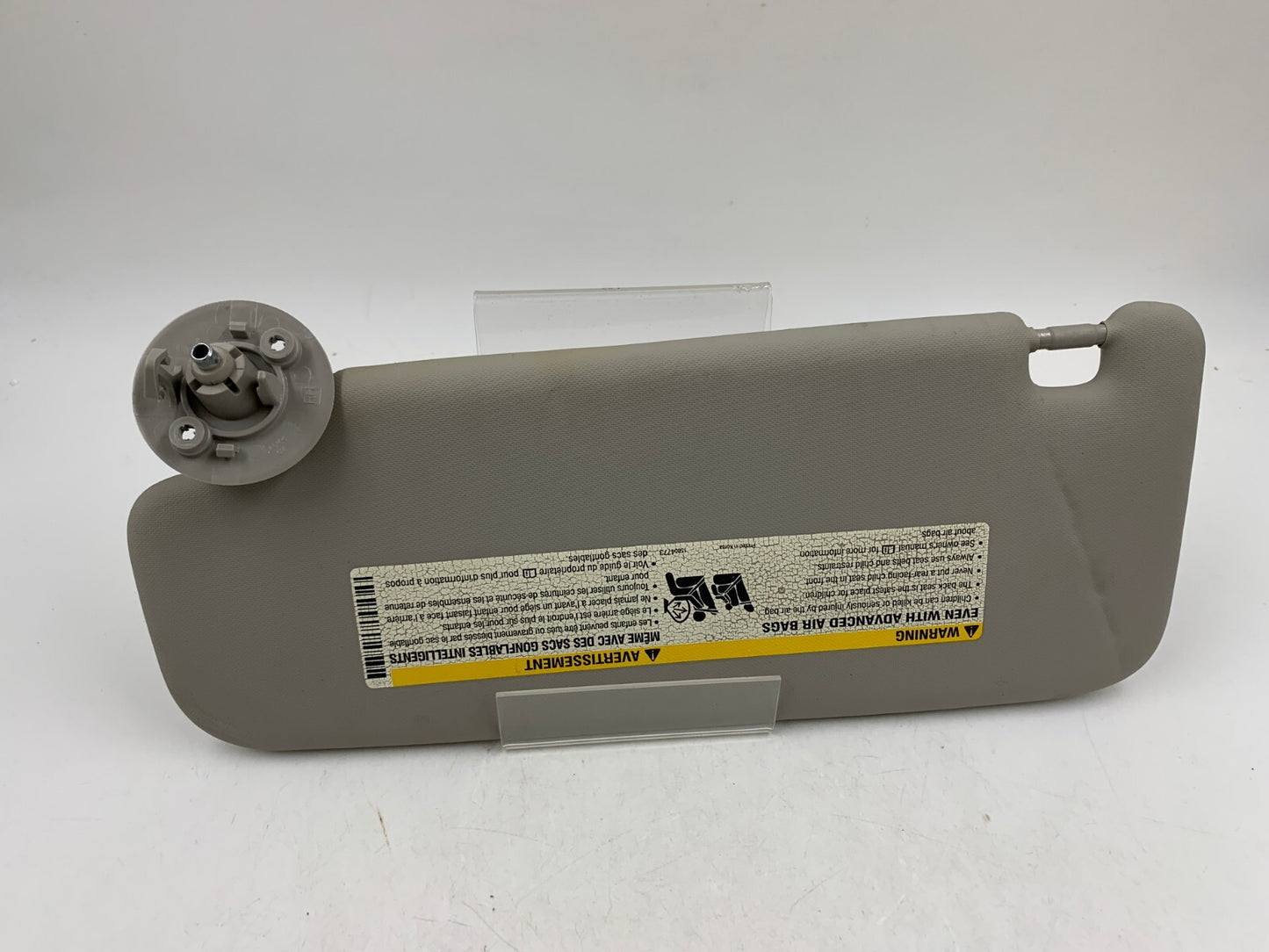 2012-2019 Chevrolet Sonic Passenger Sun Visor Gray Illuminated OEM D04B56002