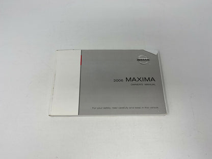 2006 Nissan Maxima Owners Manual Set with Case OEM A04B44076