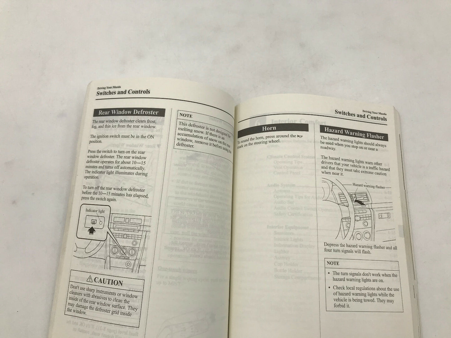 2005 Mazda 3 Owners Manual Set with Case OEM B01B48041