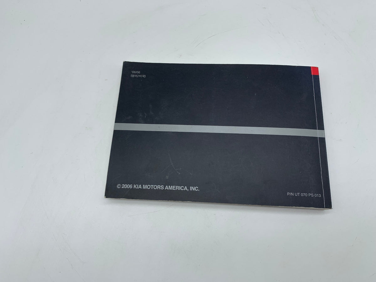 2006 Kia Optima Owners Manual OEM R01B37029