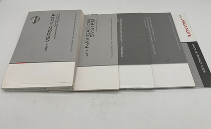 2017 Nissan Versa Note Owners Manual Set with Case OEM