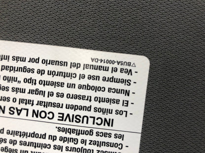 2011-2014 Ford F-150 Driver Sun Visor Gray OEM B03B50054