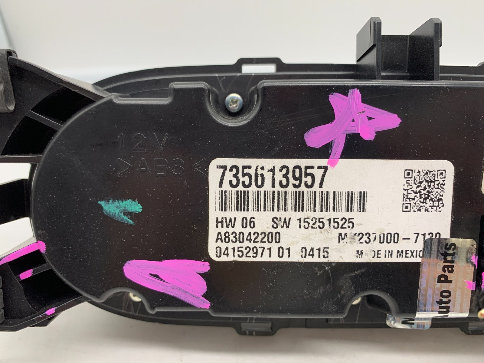 2012-2017 Fiat 500 Climate Control Dual Zone AC Heater Unit OEM C02B14060