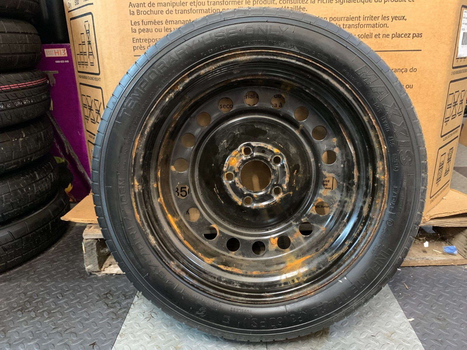 2015-2017 Chrysler 200 17" Emergency Spare Tire Compact Donut T145/70R17