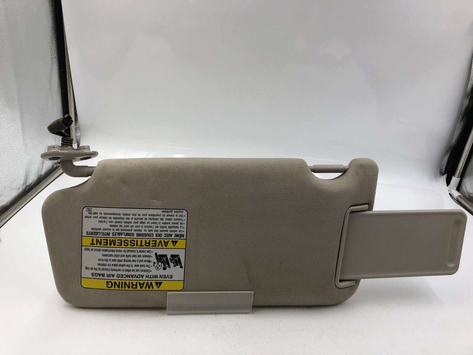 2010-2014 Subaru Legacy Passenger Sun Visor Gray Illuminated OEM B02B29005