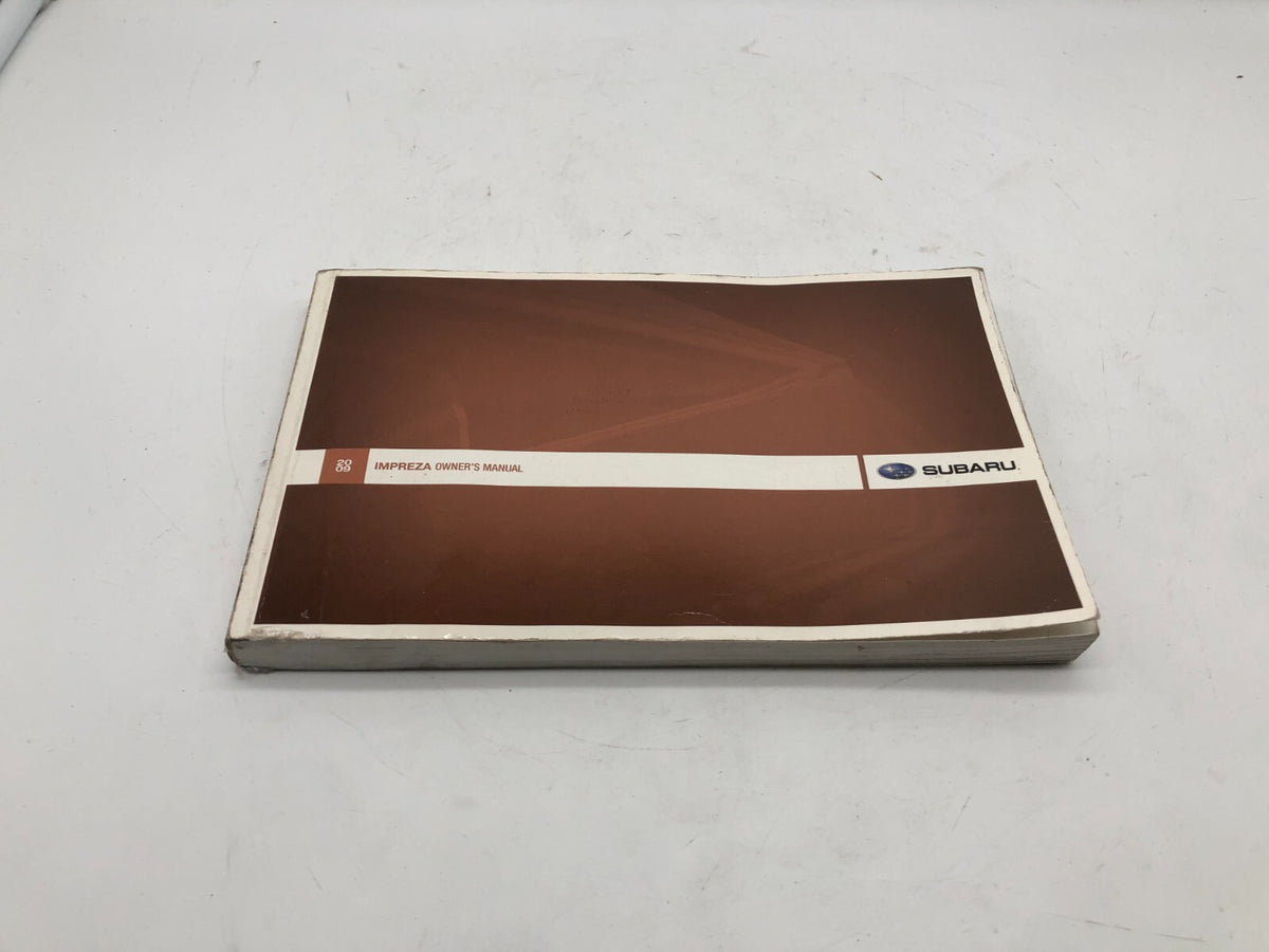 2009 Subaru Impreza Owners Manual OEM D02B03001