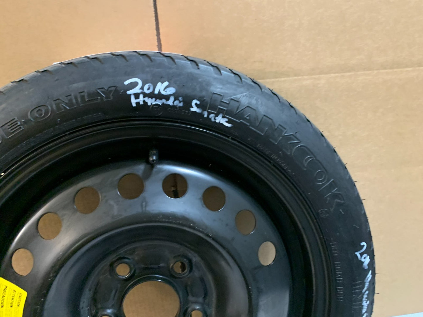 2015-2020 Hyundai Sonata 16" Spare Tire Wheel Compact Donut T125/80D16