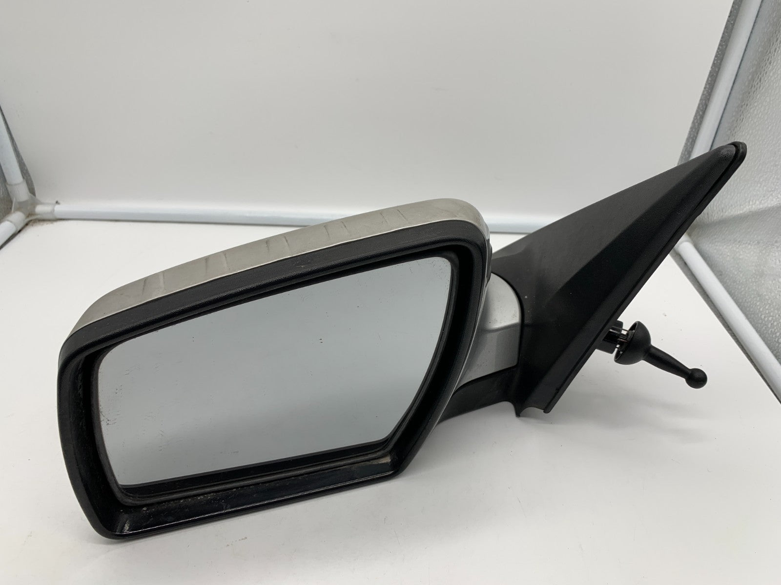 2010-2013 Kia Soul Driver Side View Manual Door Mirror Black OEM Silver