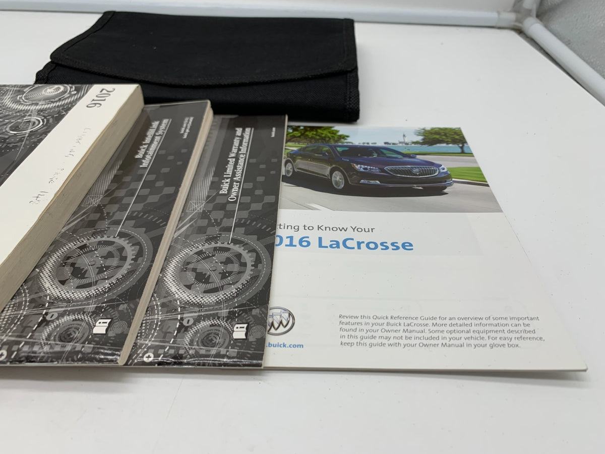 2016 Buick Lacrosse Owners Manual Set with Case OEM