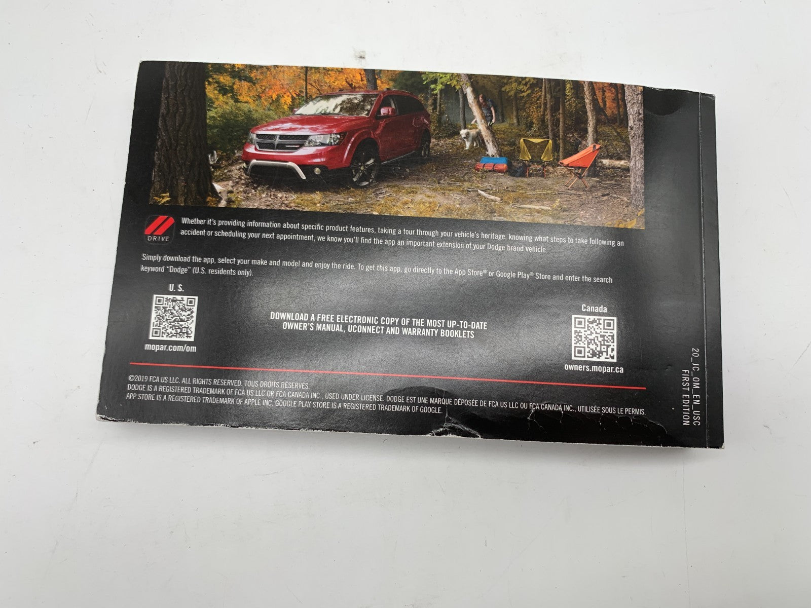 2020 Dodge Journey Owners Manual Set OEM C02B12004