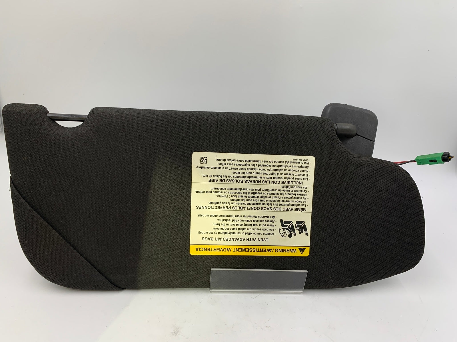 2013-2019 Ford Taurus Driver Sun Visor Black Illuminated OEM C02B65010