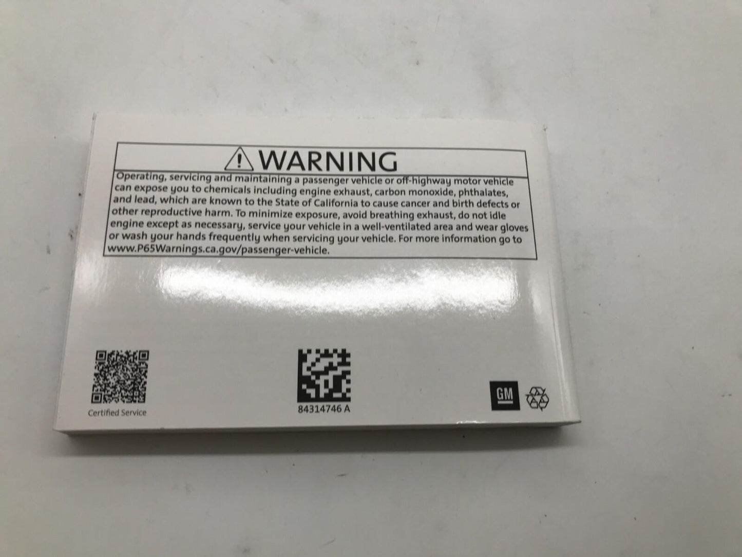 2020 GMC Terrain Terrain Denali Owners Manual OEM D01B56058