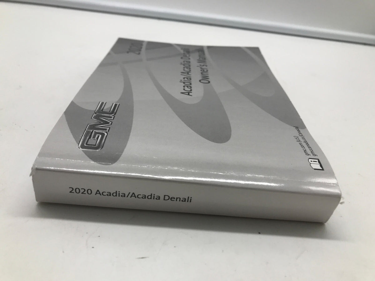 2020 GMC Acadia Owners Manual OEM R01B09011