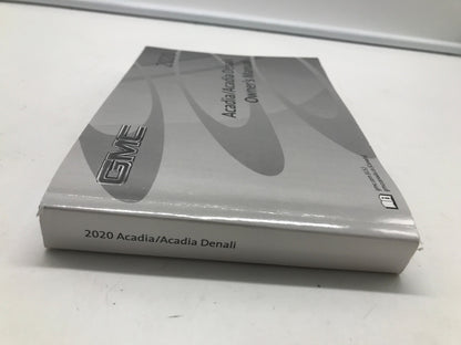 2020 GMC Acadia Owners Manual OEM R01B09011