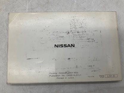 2002 Nissan Altima Owners Manual OEM D03B19006