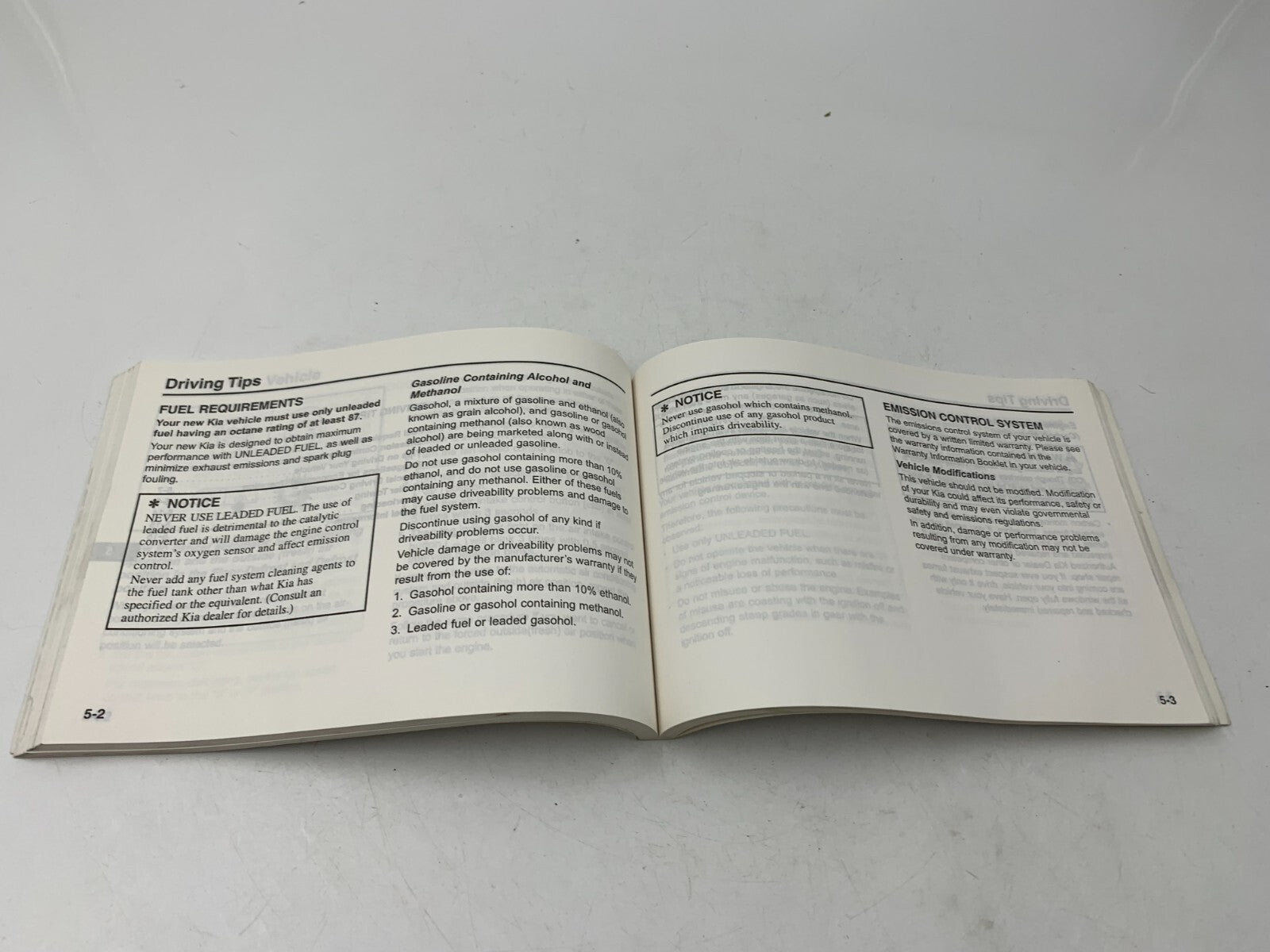 2003 Kia Rio Owners Manual OEM D04B31087