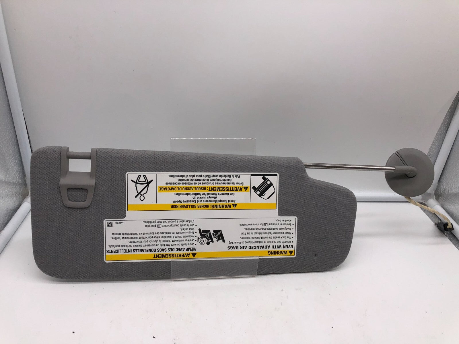 2021-2023 Chevrolet Trailblazer Driver Sun Visor Gray OEM D04B70009