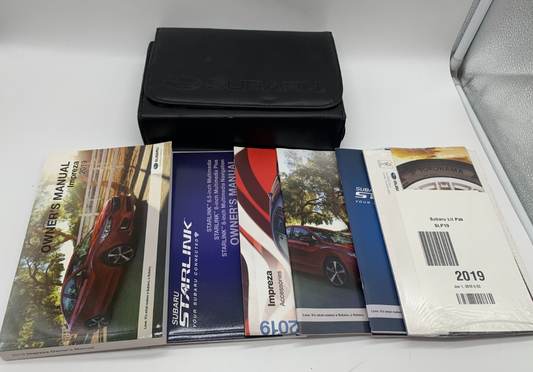 2019 Subaru Impreza Owners Manual Set with Case OEM D01B41075