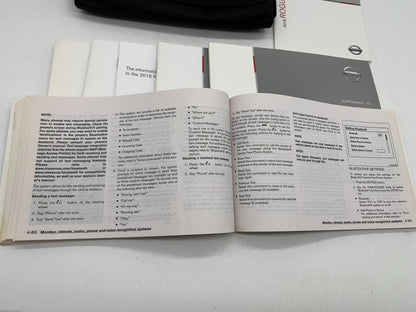 2016 Nissan Rogue Owners Manual Set with Case OEM B01B54038